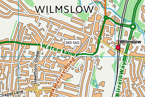 SK9 5AG map - OS VectorMap District (Ordnance Survey)