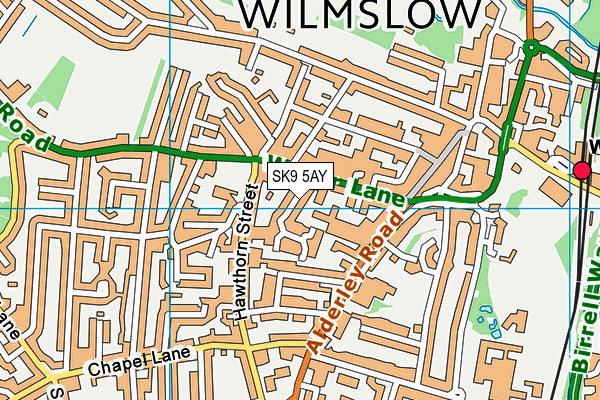 SK9 5AY map - OS VectorMap District (Ordnance Survey) SK9 5AY map - OS VectorMap District (Ordnance Survey)