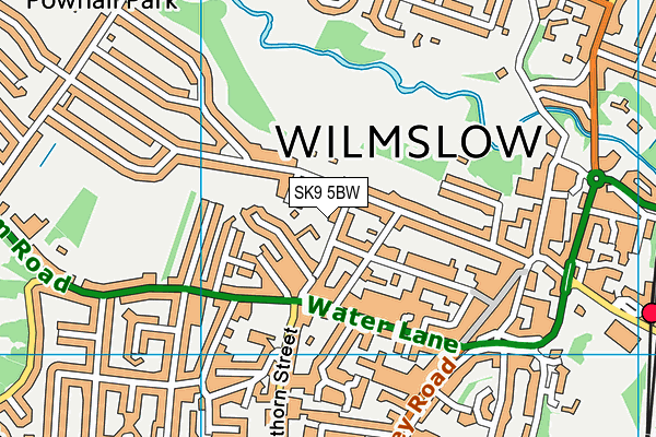 SK9 5BW map - OS VectorMap District (Ordnance Survey) SK9 5BW map - OS VectorMap District (Ordnance Survey)
