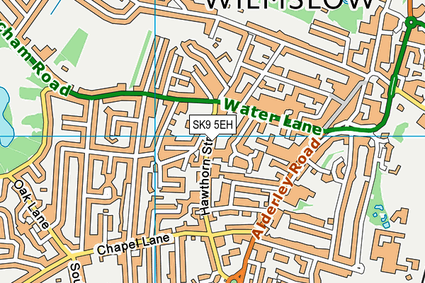SK9 5EH map - OS VectorMap District (Ordnance Survey)