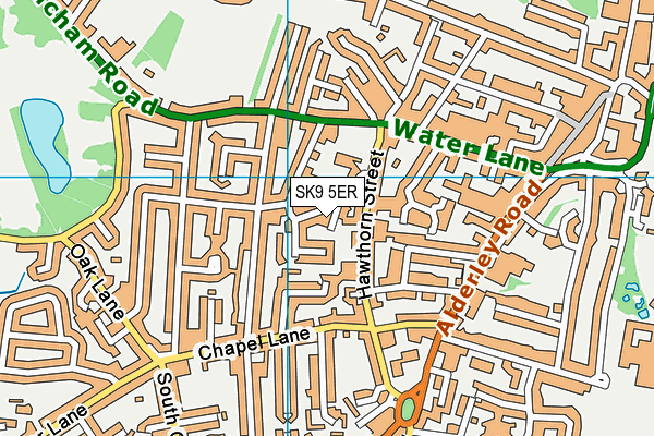 SK9 5ER map - OS VectorMap District (Ordnance Survey) SK9 5ER map - OS VectorMap District (Ordnance Survey)
