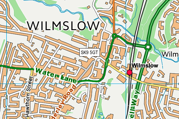SK9 5GT map - OS VectorMap District (Ordnance Survey)