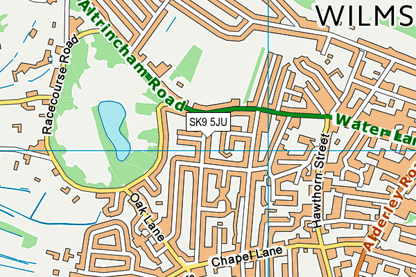 SK9 5JU map - OS VectorMap District (Ordnance Survey) SK9 5JU map - OS VectorMap District (Ordnance Survey)