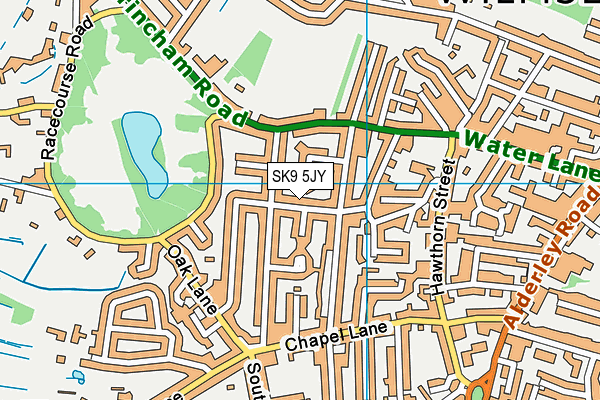 SK9 5JY map - OS VectorMap District (Ordnance Survey) SK9 5JY map - OS VectorMap District (Ordnance Survey)