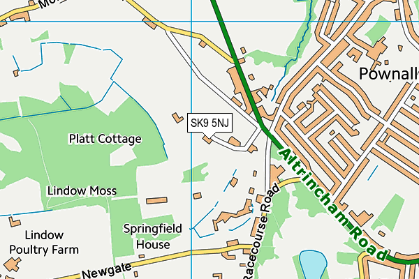 SK9 5NJ map - OS VectorMap District (Ordnance Survey) SK9 5NJ map - OS VectorMap District (Ordnance Survey)
