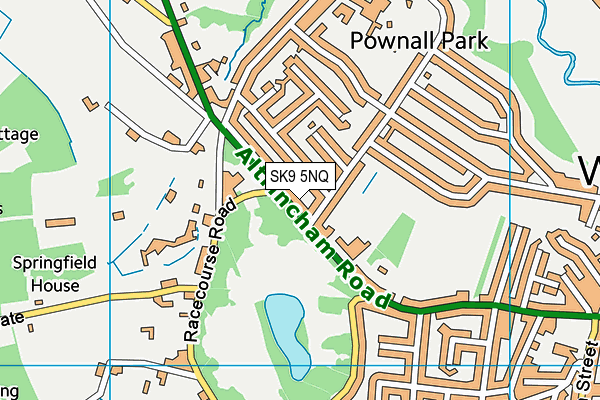 SK9 5NQ map - OS VectorMap District (Ordnance Survey)