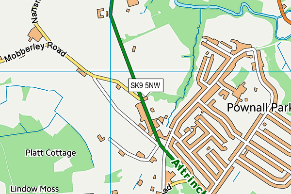 SK9 5NW map - OS VectorMap District (Ordnance Survey) SK9 5NW map - OS VectorMap District (Ordnance Survey)