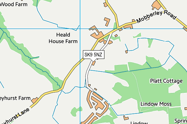SK9 5NZ map - OS VectorMap District (Ordnance Survey)