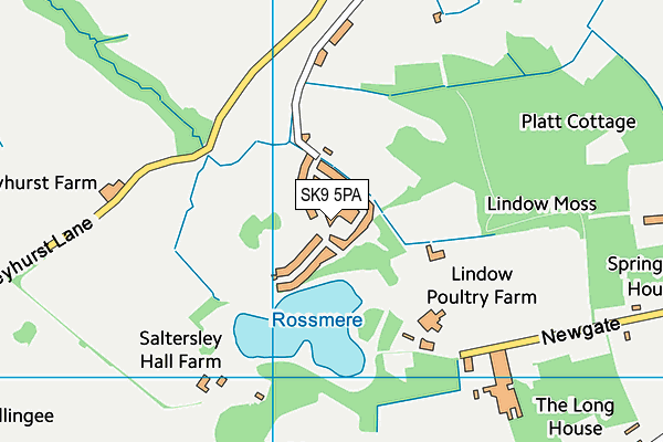 SK9 5PA map - OS VectorMap District (Ordnance Survey) SK9 5PA map - OS VectorMap District (Ordnance Survey)