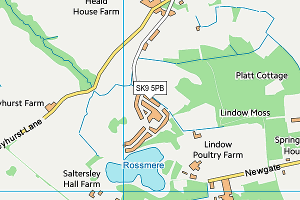 SK9 5PB map - OS VectorMap District (Ordnance Survey) SK9 5PB map - OS VectorMap District (Ordnance Survey)