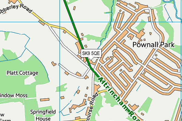 SK9 5QE map - OS VectorMap District (Ordnance Survey)
