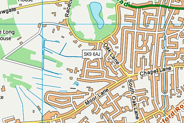 SK9 6AJ map - OS VectorMap District (Ordnance Survey)