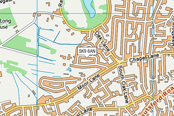 SK9 6AN map - OS VectorMap District (Ordnance Survey) SK9 6AN map - OS VectorMap District (Ordnance Survey)