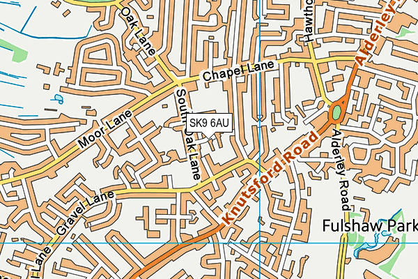 SK9 6AU map - OS VectorMap District (Ordnance Survey)