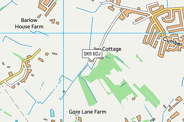 SK9 6DJ map - OS VectorMap District (Ordnance Survey) SK9 6DJ map - OS VectorMap District (Ordnance Survey)