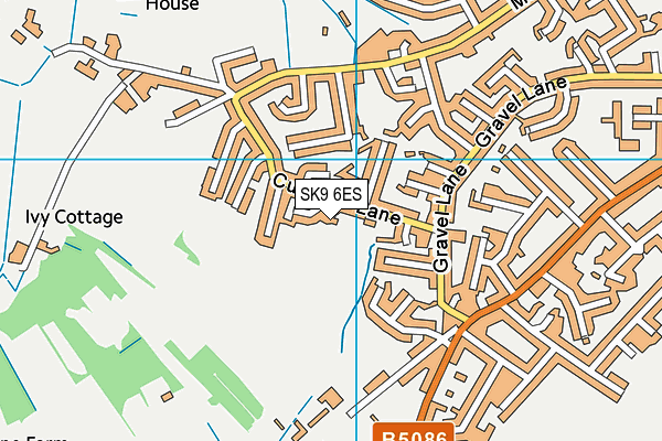 SK9 6ES map - OS VectorMap District (Ordnance Survey) SK9 6ES map - OS VectorMap District (Ordnance Survey)