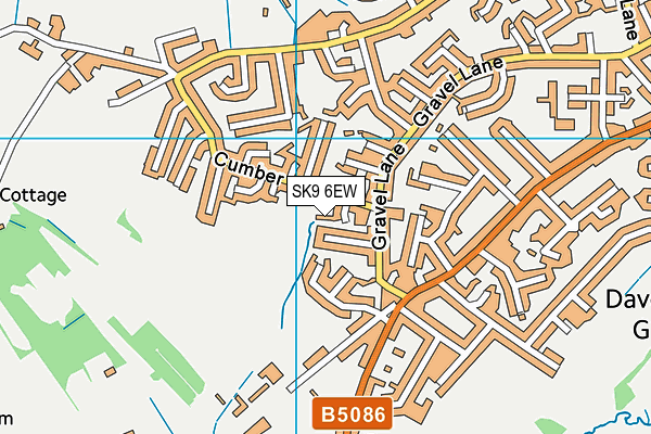 SK9 6EW map - OS VectorMap District (Ordnance Survey) SK9 6EW map - OS VectorMap District (Ordnance Survey)