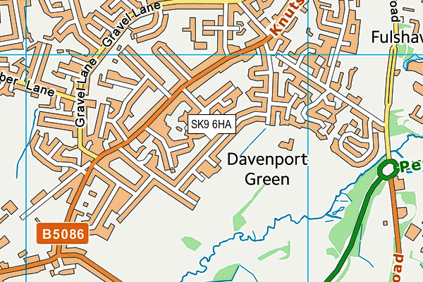 SK9 6HA map - OS VectorMap District (Ordnance Survey)