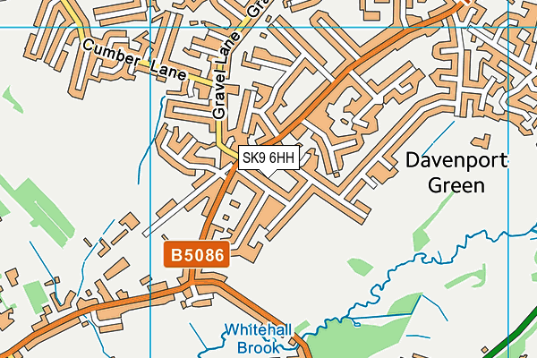SK9 6HH map - OS VectorMap District (Ordnance Survey)