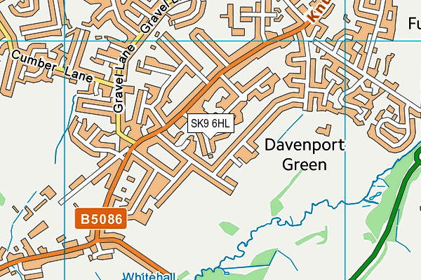 SK9 6HL map - OS VectorMap District (Ordnance Survey)