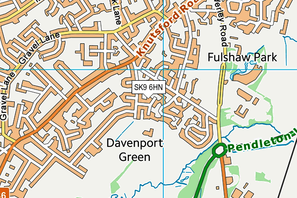 SK9 6HN map - OS VectorMap District (Ordnance Survey)