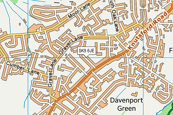 SK9 6JE map - OS VectorMap District (Ordnance Survey)