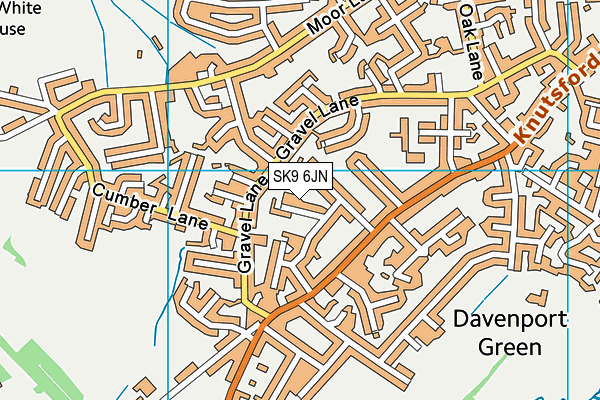 SK9 6JN map - OS VectorMap District (Ordnance Survey)