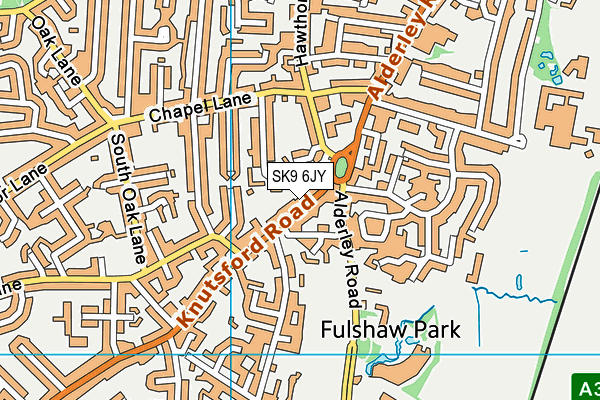 SK9 6JY map - OS VectorMap District (Ordnance Survey)
