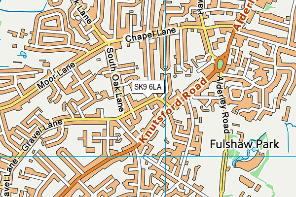 SK9 6LA map - OS VectorMap District (Ordnance Survey)