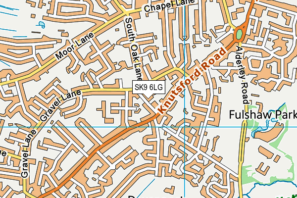 SK9 6LG map - OS VectorMap District (Ordnance Survey)