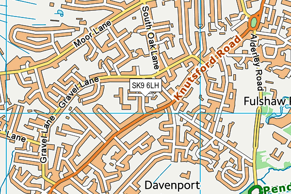 SK9 6LH map - OS VectorMap District (Ordnance Survey)