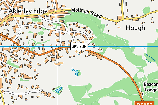 SK9 7BN map - OS VectorMap District (Ordnance Survey)