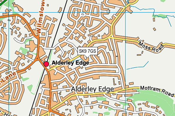 SK9 7GS map - OS VectorMap District (Ordnance Survey) SK9 7GS map - OS VectorMap District (Ordnance Survey)