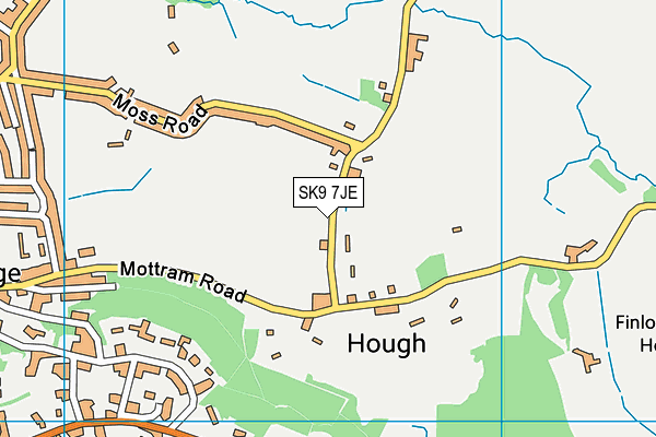 SK9 7JE map - OS VectorMap District (Ordnance Survey)