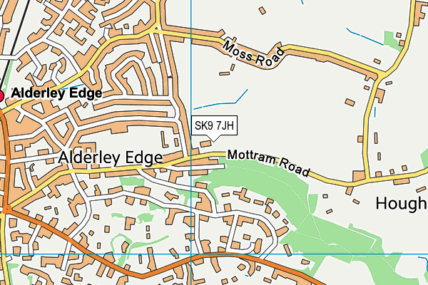 SK9 7JH map - OS VectorMap District (Ordnance Survey)