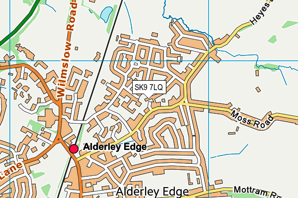 SK9 7LQ map - OS VectorMap District (Ordnance Survey)