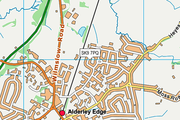 SK9 7PQ map - OS VectorMap District (Ordnance Survey)