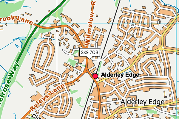 SK9 7QB map - OS VectorMap District (Ordnance Survey) SK9 7QB map - OS VectorMap District (Ordnance Survey)