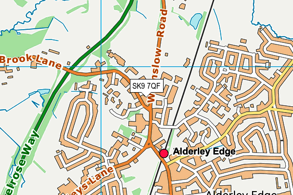 SK9 7QF map - OS VectorMap District (Ordnance Survey) SK9 7QF map - OS VectorMap District (Ordnance Survey)
