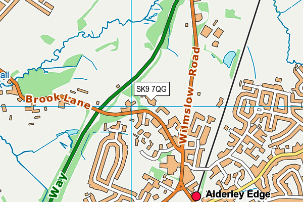 SK9 7QG map - OS VectorMap District (Ordnance Survey)