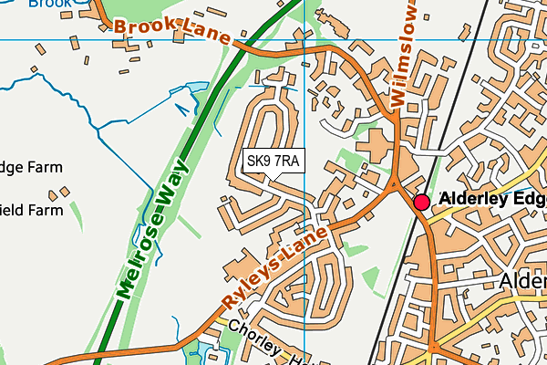 SK9 7RA map - OS VectorMap District (Ordnance Survey) SK9 7RA map - OS VectorMap District (Ordnance Survey)
