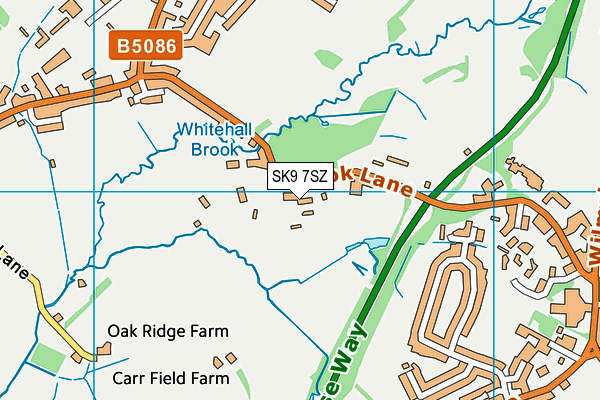 SK9 7SZ map - OS VectorMap District (Ordnance Survey)