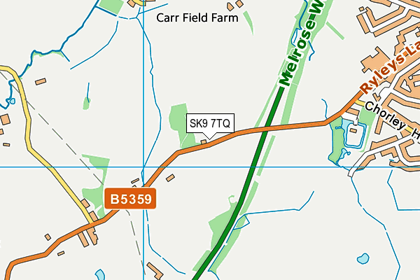 SK9 7TQ map - OS VectorMap District (Ordnance Survey) SK9 7TQ map - OS VectorMap District (Ordnance Survey)