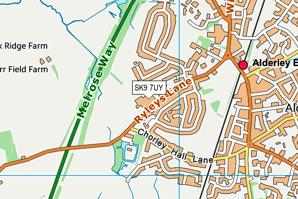 SK9 7UY map - OS VectorMap District (Ordnance Survey) SK9 7UY map - OS VectorMap District (Ordnance Survey)