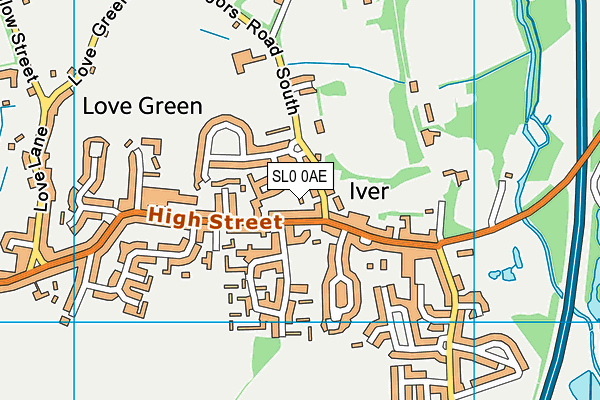 SL0 0AE map - OS VectorMap District (Ordnance Survey) SL0 0AE map - OS VectorMap District (Ordnance Survey)