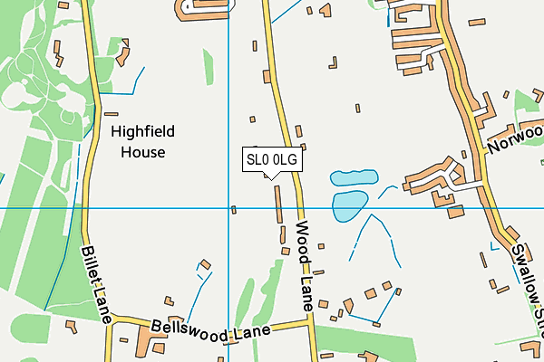 SL0 0LG map - OS VectorMap District (Ordnance Survey) SL0 0LG map - OS VectorMap District (Ordnance Survey)