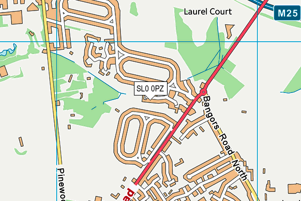 SL0 0PZ map - OS VectorMap District (Ordnance Survey) SL0 0PZ map - OS VectorMap District (Ordnance Survey)