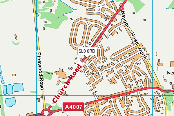 SL0 0RD map - OS VectorMap District (Ordnance Survey) SL0 0RD map - OS VectorMap District (Ordnance Survey)