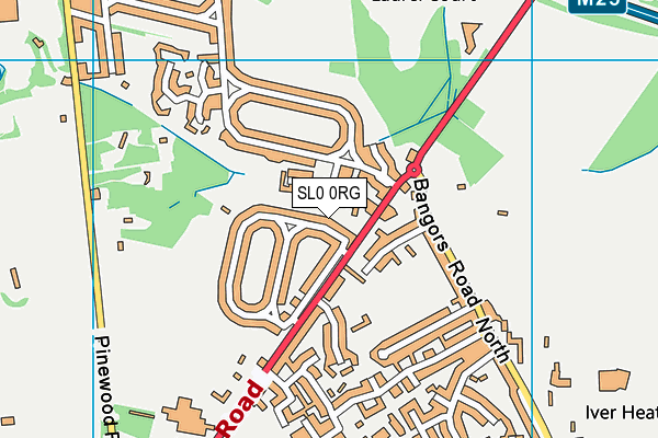 SL0 0RG map - OS VectorMap District (Ordnance Survey) SL0 0RG map - OS VectorMap District (Ordnance Survey)