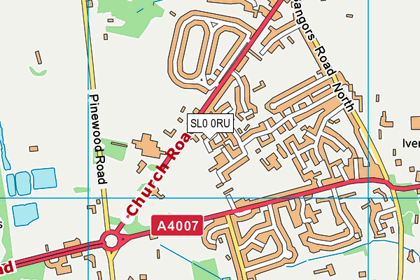SL0 0RU map - OS VectorMap District (Ordnance Survey) SL0 0RU map - OS VectorMap District (Ordnance Survey)